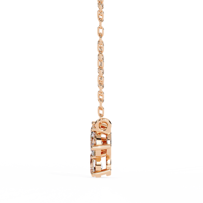 The Trinity Cluster: A Multi-Shape Diamond Statement Pendant- 0.93 Ct
