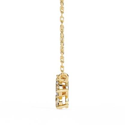 The Trinity Cluster: A Multi-Shape Diamond Statement Pendant- 0.93 Ct