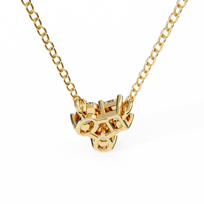 The Trinity Cluster: A Multi-Shape Diamond Statement Pendant- 0.93 Ct