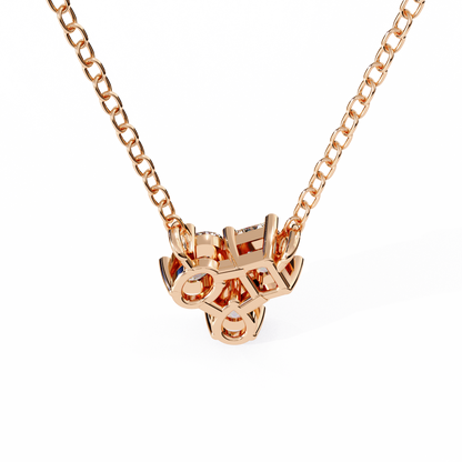The Trinity Cluster: A Multi-Shape Diamond Statement Pendant- 0.93 Ct