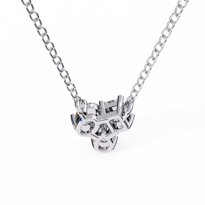 The Trinity Cluster: A Multi-Shape Diamond Statement Pendant- 0.93 Ct