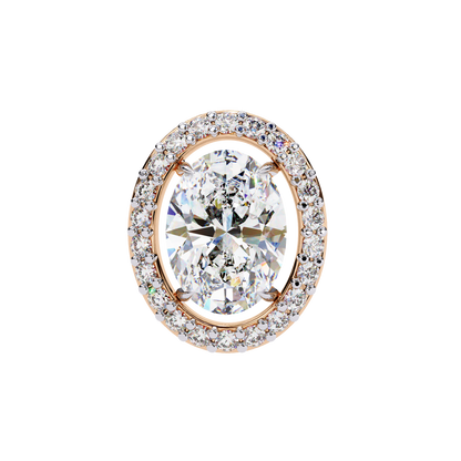 The Elara Floating Diamond Studs Earrings in Yellow Gold - 0.97 Ct