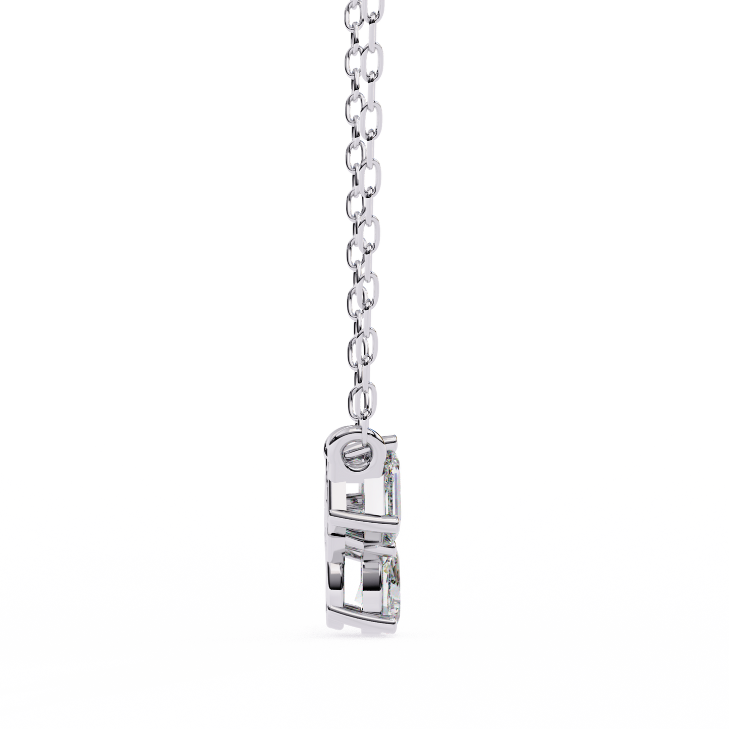 The Trinity Cluster: A Multi-Shape Diamond Statement Pendant- 0.93 Ct
