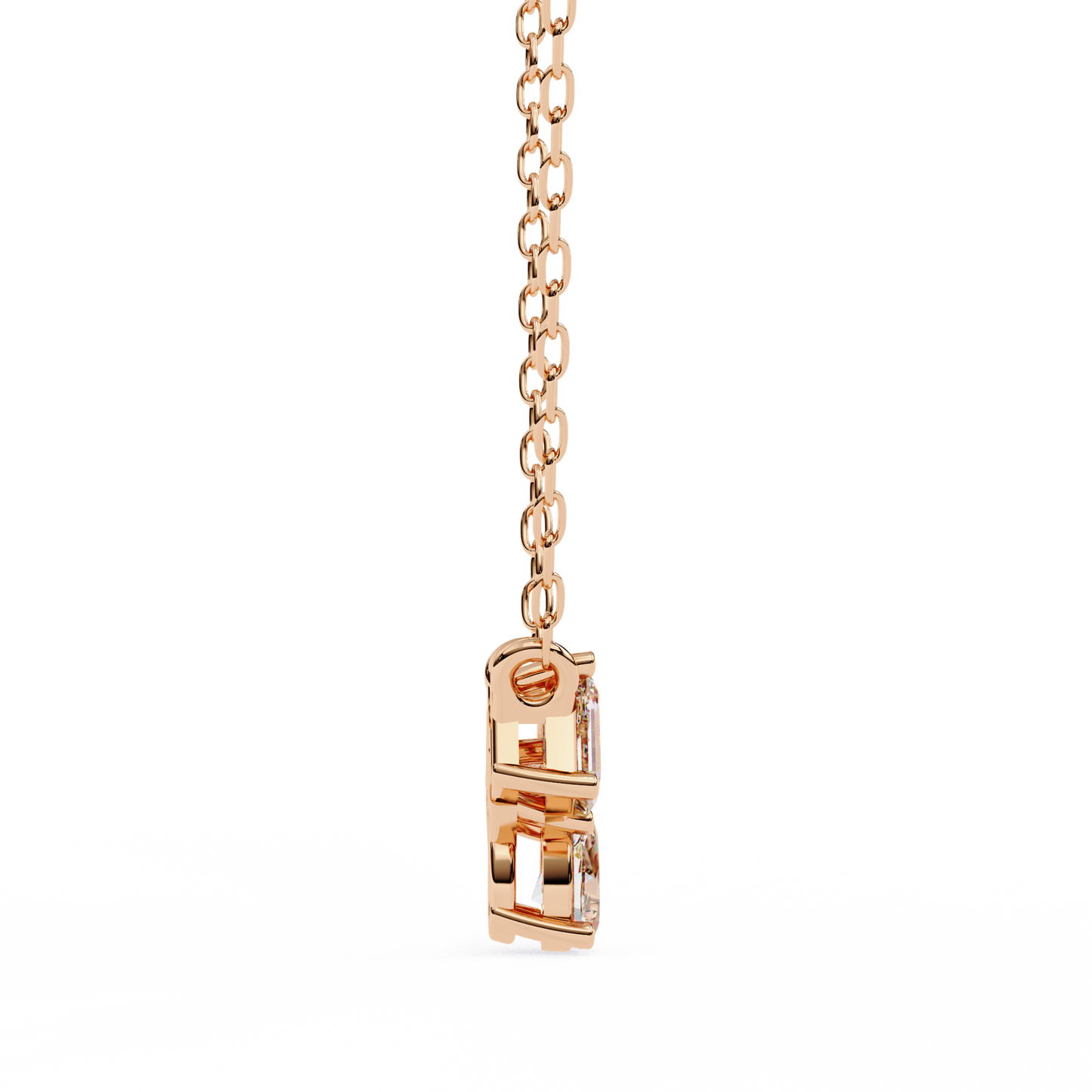 The Trinity Cluster: A Multi-Shape Diamond Statement Pendant- 0.93 Ct