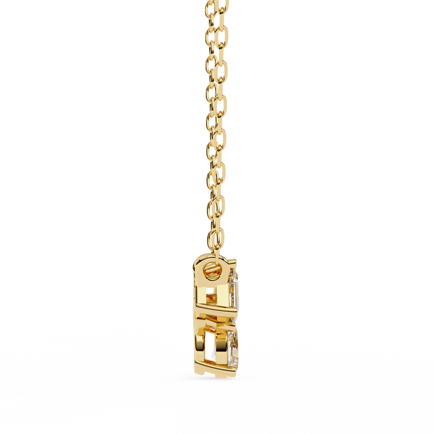 The Trinity Cluster: A Multi-Shape Diamond Statement Pendant- 0.93 Ct