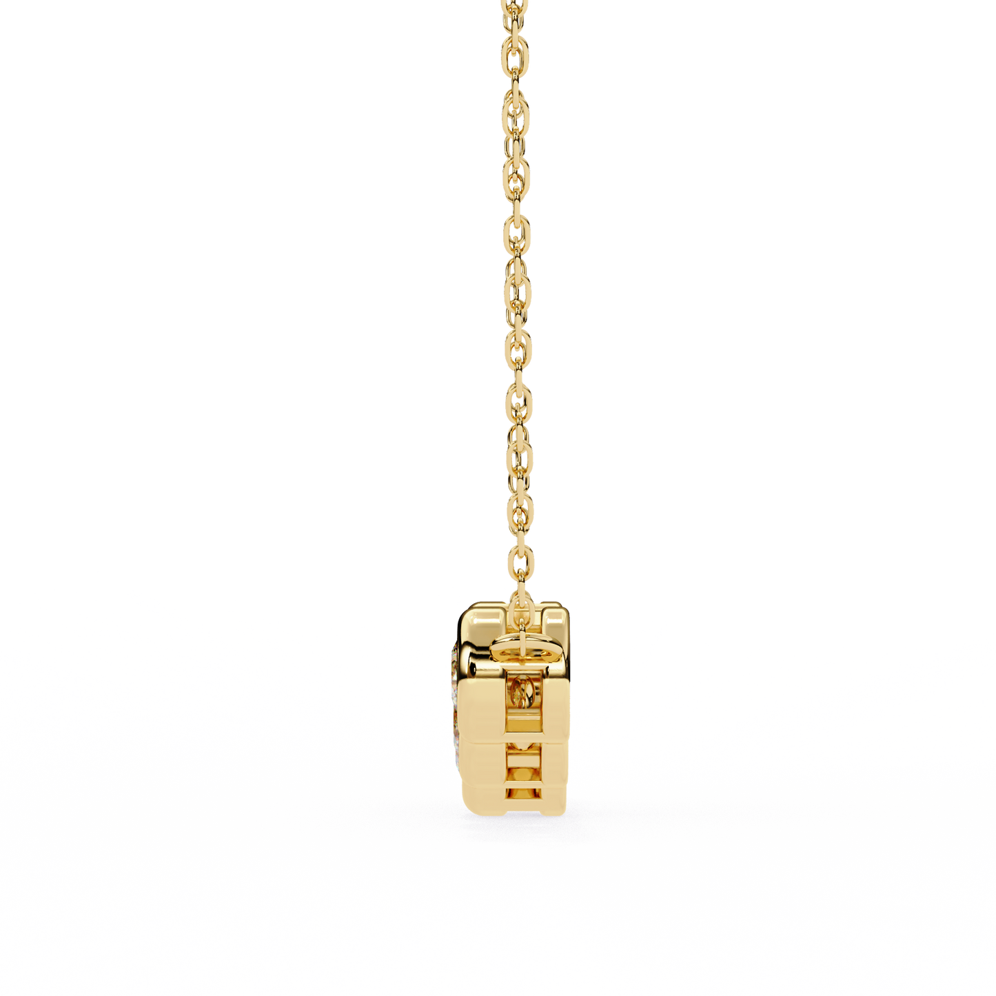 The Empress Five-Stone Graduated Bar Pendant- 0.26 Ct Round Cut Diamonds