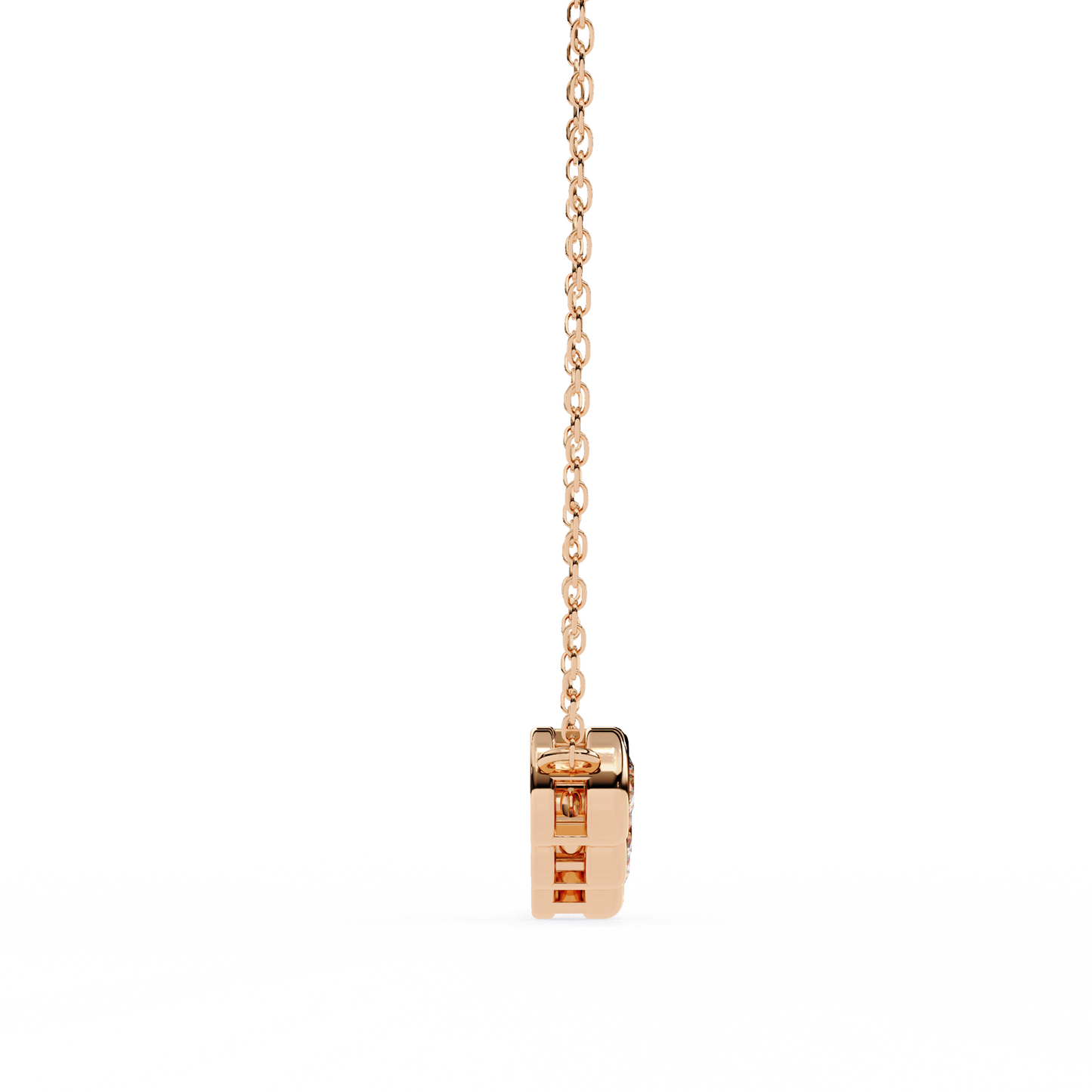 The Empress Five-Stone Graduated Bar Pendant- 0.26 Ct Round Cut Diamonds