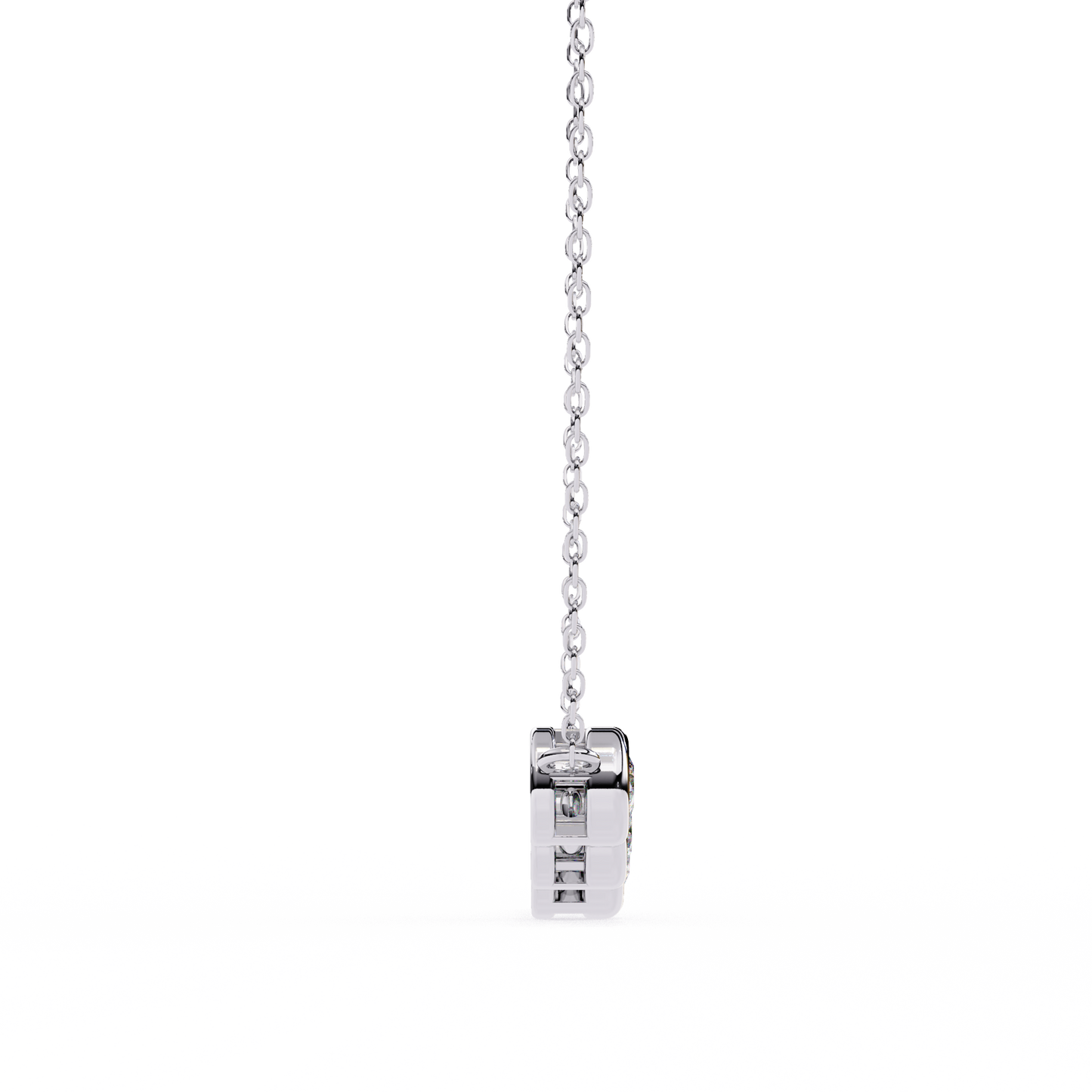 The Empress Five-Stone Graduated Bar Pendant- 0.26 Ct Round Cut Diamonds