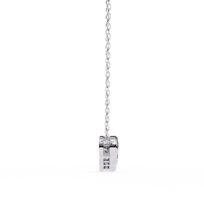 The Empress Five-Stone Graduated Bar Pendant- 0.26 Ct Round Cut Diamonds