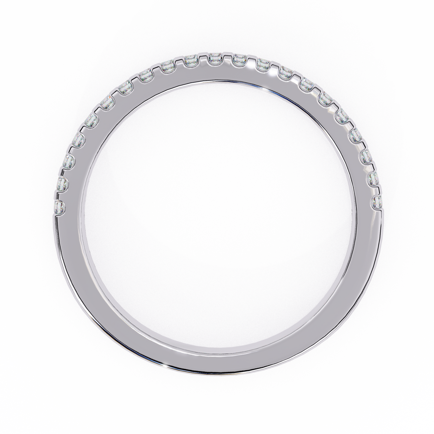 (0.22 CTW) Round Brilliant Diamond Shared-Prong Eternity Ring in Yellow Gold