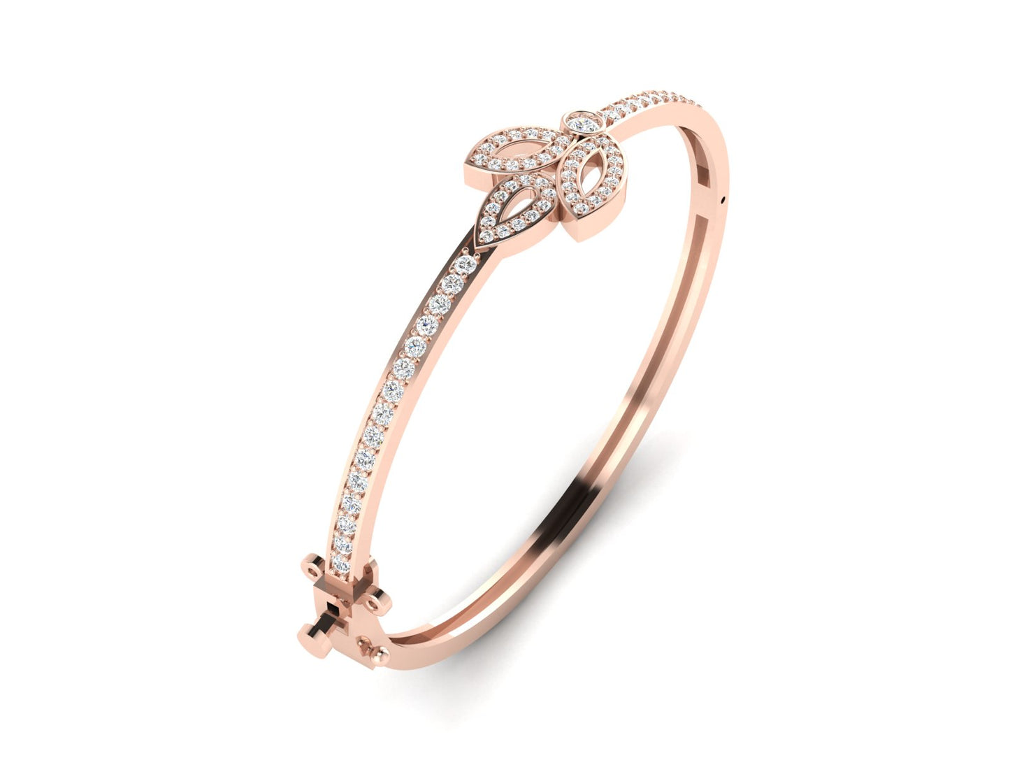 Leafline Royal Bracelet - 1.18 Ct Dazzling Round Diamonds