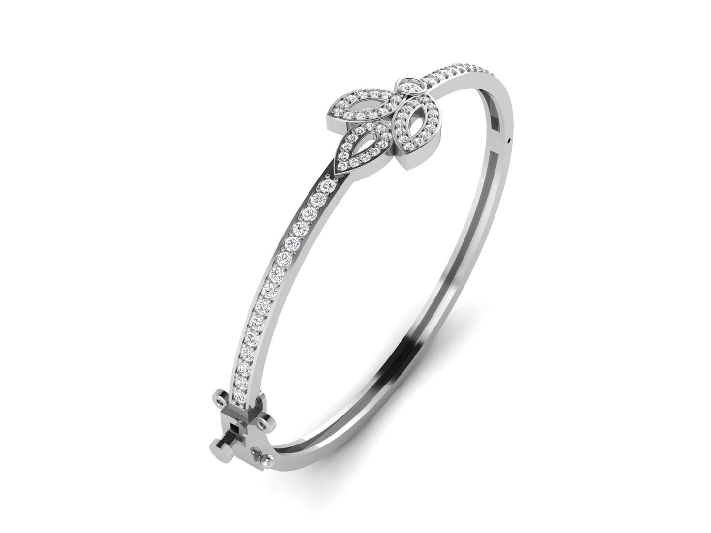Leafline Royal Bracelet - 1.18 Ct Dazzling Round Diamonds