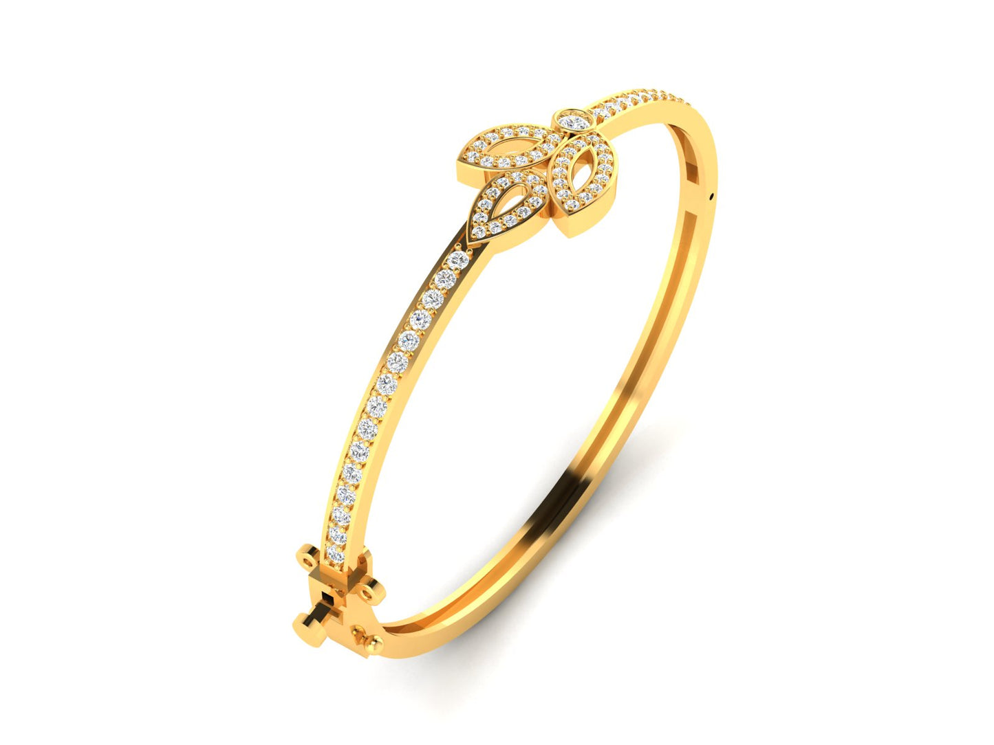 Leafline Royal Bracelet - 1.18 Ct Dazzling Round Diamonds