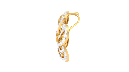 Filigree Petals Bloom Pendant In Gold - 1.04 Ct Brilliant Cut Diamonds