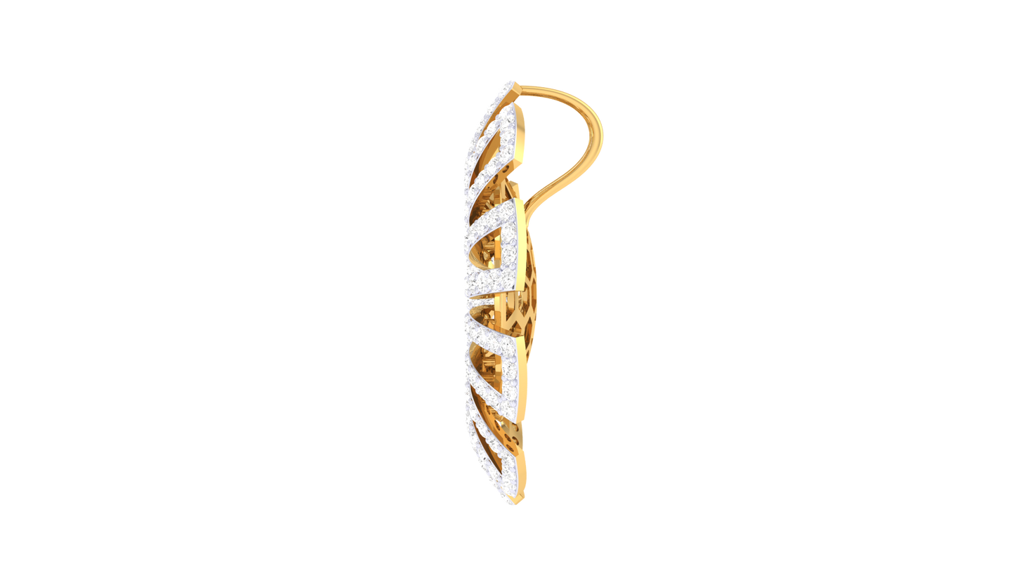 Honeycomb Radiance Pendent In Gold - 1.17 Ct Brilliant Diamonds