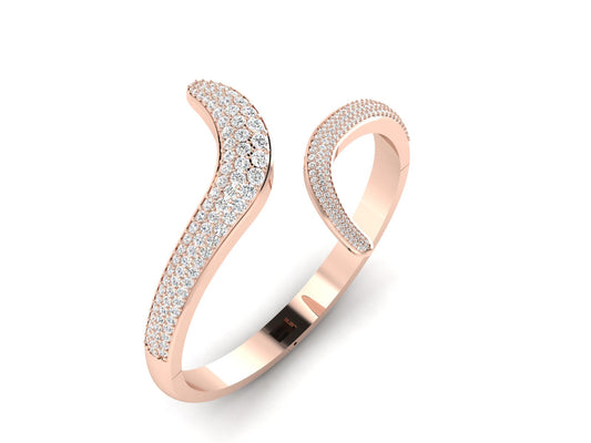 The sparkle Spill Diamond Kada Bracelet