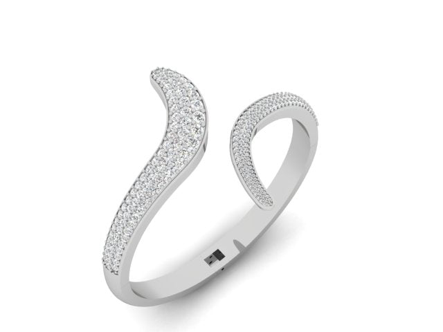The sparkle Spill Diamond Kada Bracelet