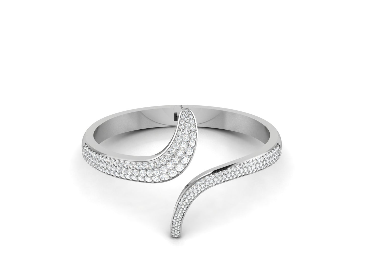 The sparkle Spill Diamond Kada Bracelet