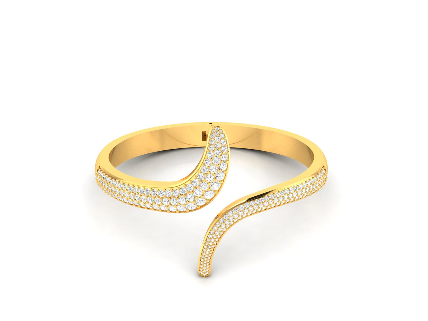 The sparkle Spill Diamond Kada Bracelet