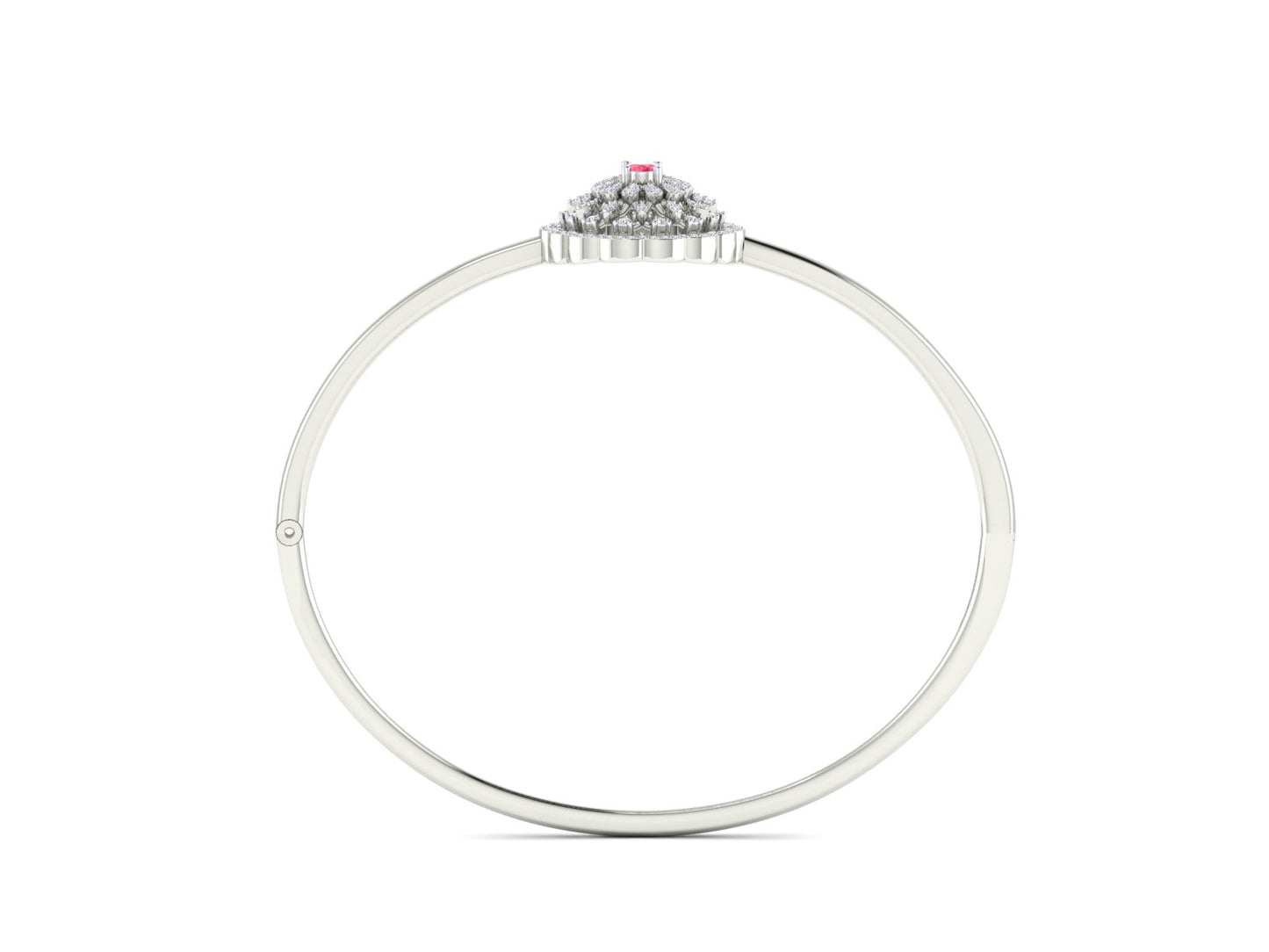 Radiant Halo Gold and Diamond Bracelet - 0.51Ct