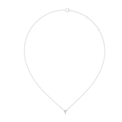Trillion-Cut Solitaire Prism Pendant in Gold : 0.74CTW Diamonds