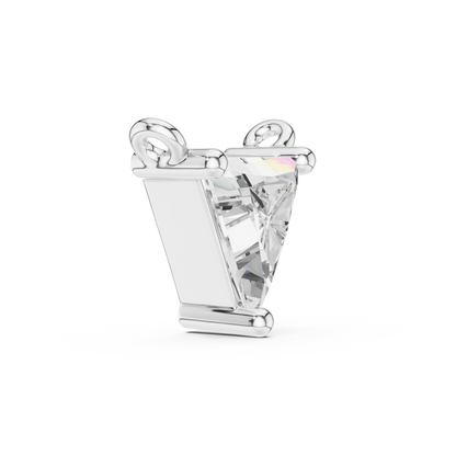 Trillion-Cut Solitaire Prism Pendant in Gold : 0.74CTW Diamonds