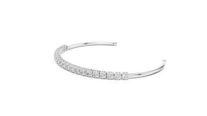 2.31CTW Infinity Bypass Diamond Bracelet in Yellow Gold