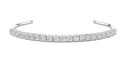 2.31CTW Infinity Bypass Diamond Bracelet in Yellow Gold