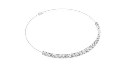 8.07CTW Graduated Round Diamond Tennis Chain Bracelet in Yellow Gold