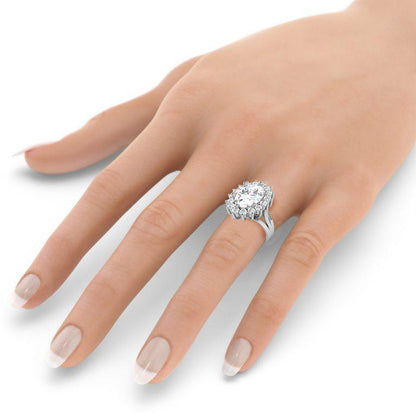 Artisan Glyphe Ancient – 7.43ct Oval Diamond Forever Gold Ring