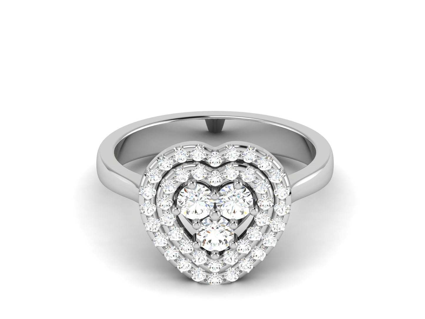 0.76 Ct Heart-Shaped Diamond Ring in Rose Gold – A Symbol of Timeless Romance