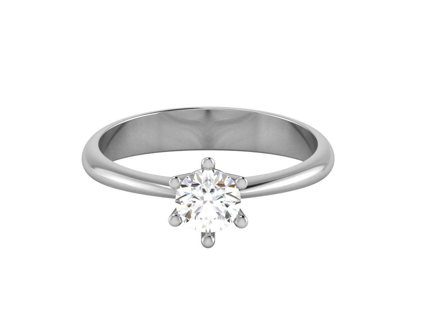 Iconique Classic Solitaire – 1ct Round Brilliant Diamond Ring