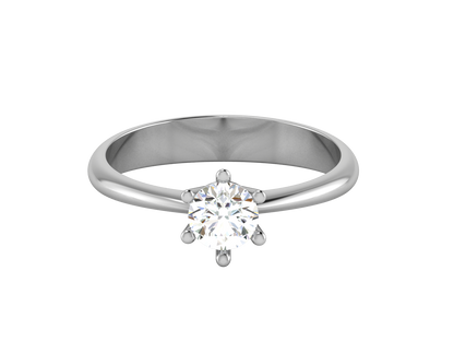 Iconique Classic Solitaire – 1ct Round Brilliant Diamond Ring