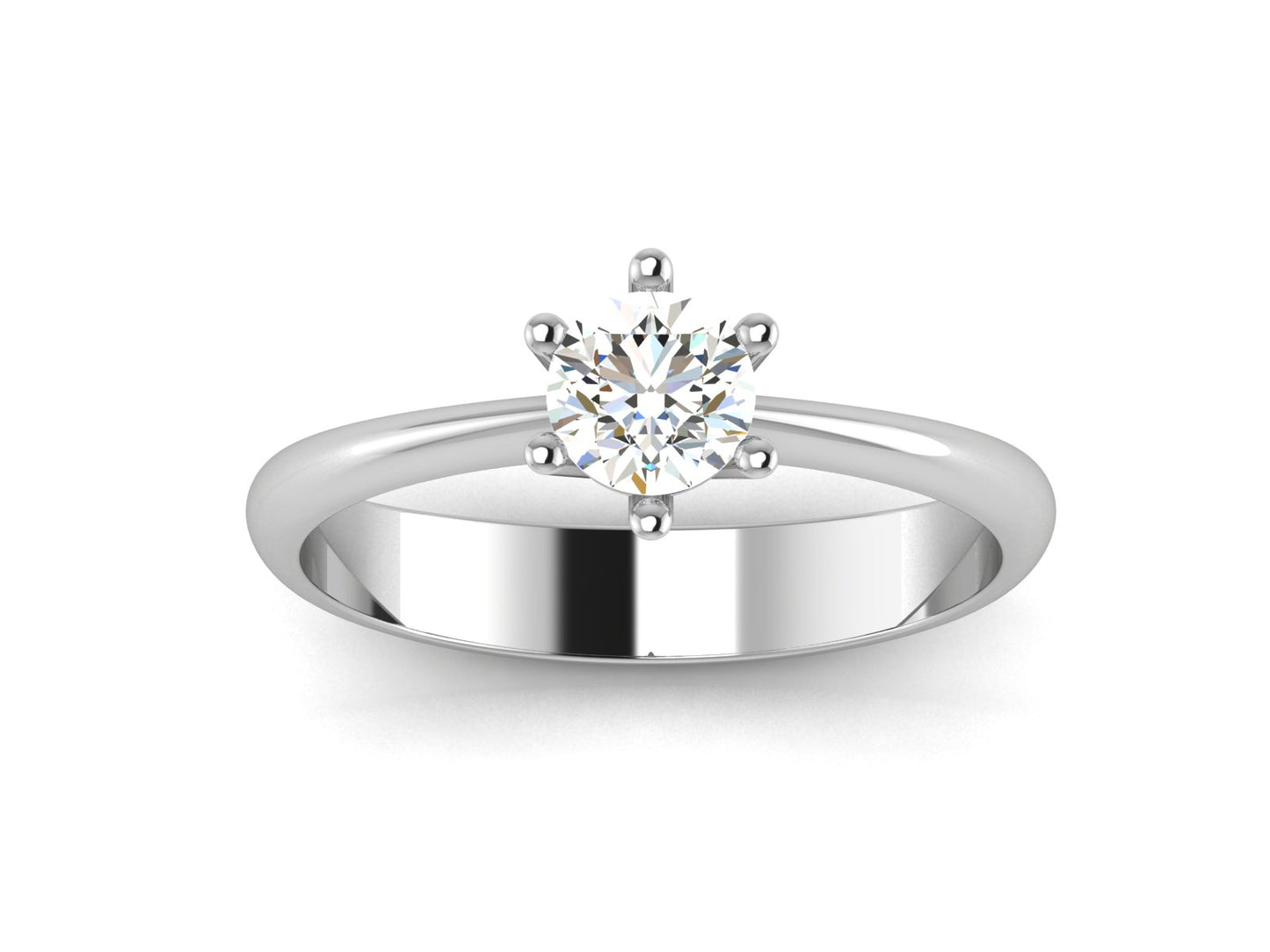 Iconique Classic Solitaire – 1ct Round Brilliant Diamond Ring