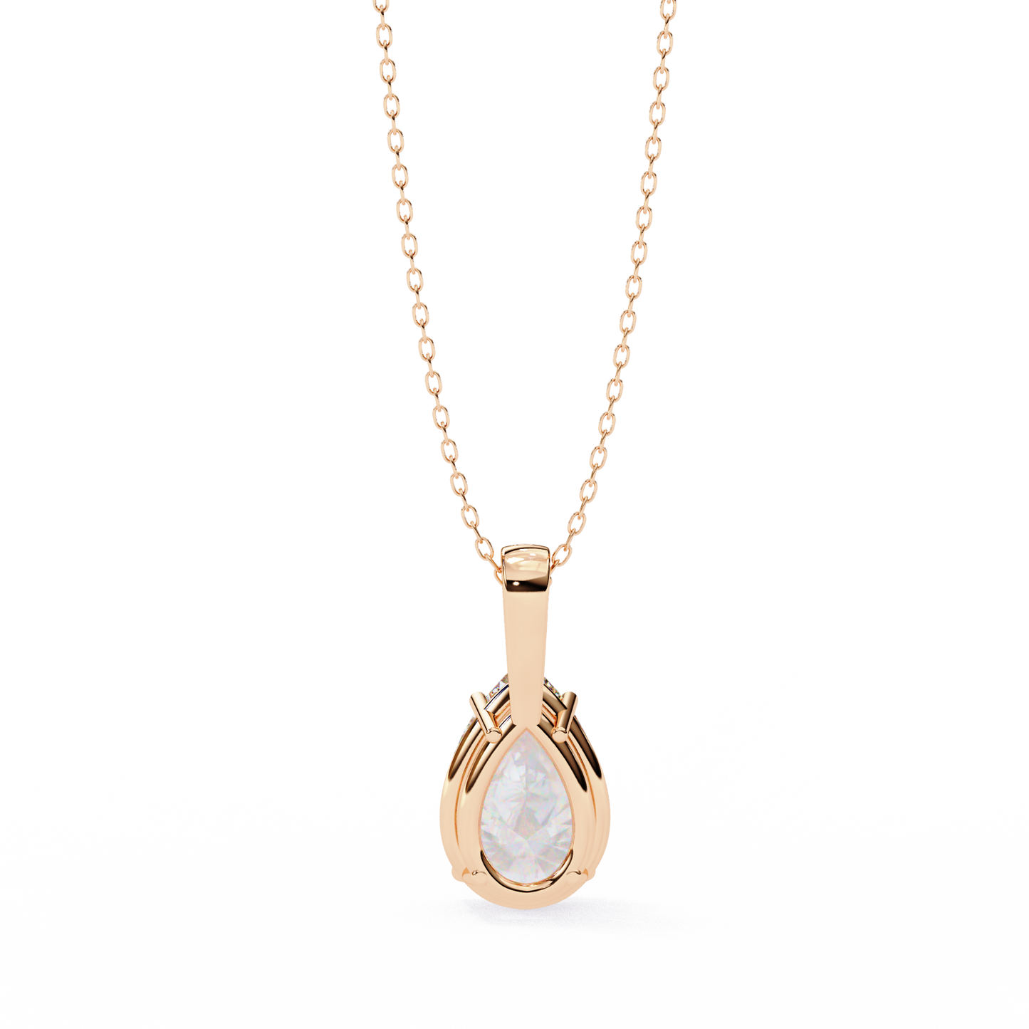 Sparkles Brilliance: 2.06ct Pear-Cut Diamond Solitaire Diamond Pendant