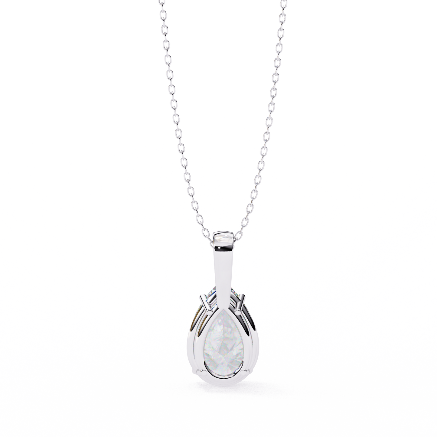Sparkles Brilliance: 2.06ct Pear-Cut Diamond Solitaire Diamond Pendant