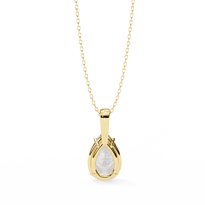 Sparkles Brilliance: 2.06ct Pear-Cut Diamond Solitaire Diamond Pendant