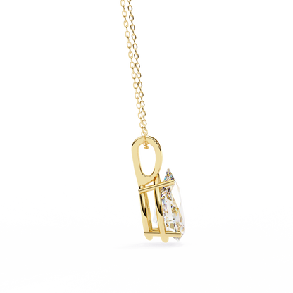 Sparkles Brilliance: 2.06ct Pear-Cut Diamond Solitaire Diamond Pendant
