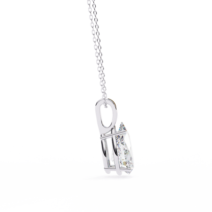 Sparkles Brilliance: 2.06ct Pear-Cut Diamond Solitaire Diamond Pendant