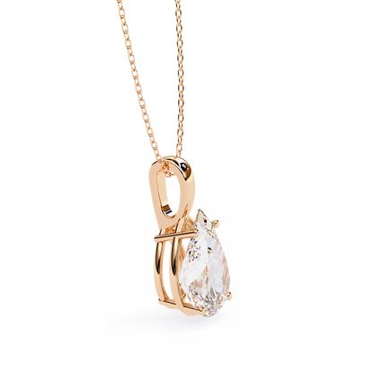 Sparkles Brilliance: 2.06ct Pear-Cut Diamond Solitaire Diamond Pendant