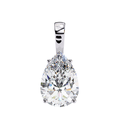 Sparkles Brilliance: 2.06ct Pear-Cut Diamond Solitaire Diamond Pendant