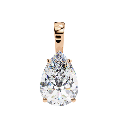 Sparkles Brilliance: 2.06ct Pear-Cut Diamond Solitaire Diamond Pendant