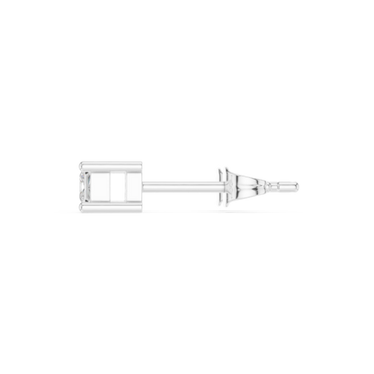 0.07CTW Princess Cut Diamond Solitaire Stud Earrings Yellow Gold