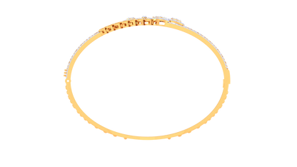 Floral Lattice Rich Gold Bracelet – 1.90 Ct Brilliant Diamonds