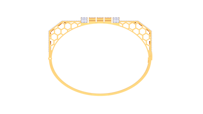Regal Geometry Radiant Gold Bracelet – 1.49 Ct Diamonds