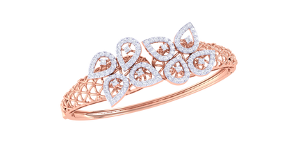 Lustrous Halo Diamond Bracelet-1.27 Ct