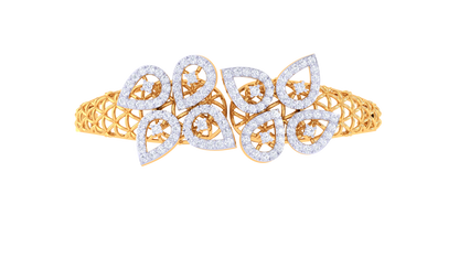 Lustrous Halo Diamond Bracelet-1.27 Ct