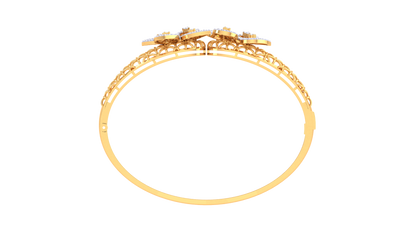 Lustrous Halo Diamond Bracelet-1.27 Ct