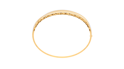 Leaf Motif Bracelet In Rich Gold - 1.43 Ct Diamonds