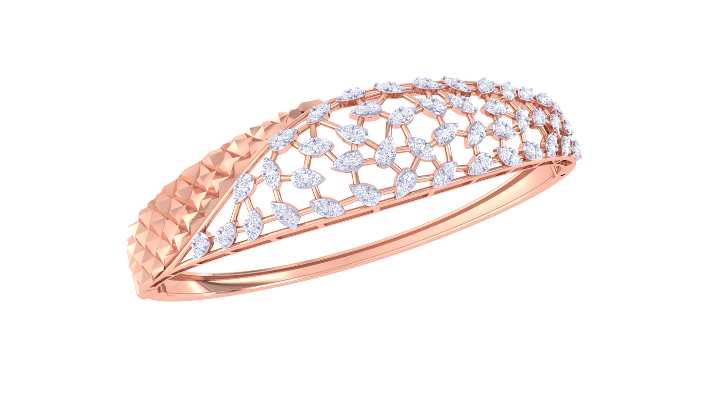 Dazzle Net Diamond Bracelet In Gold - 1.00 Ct